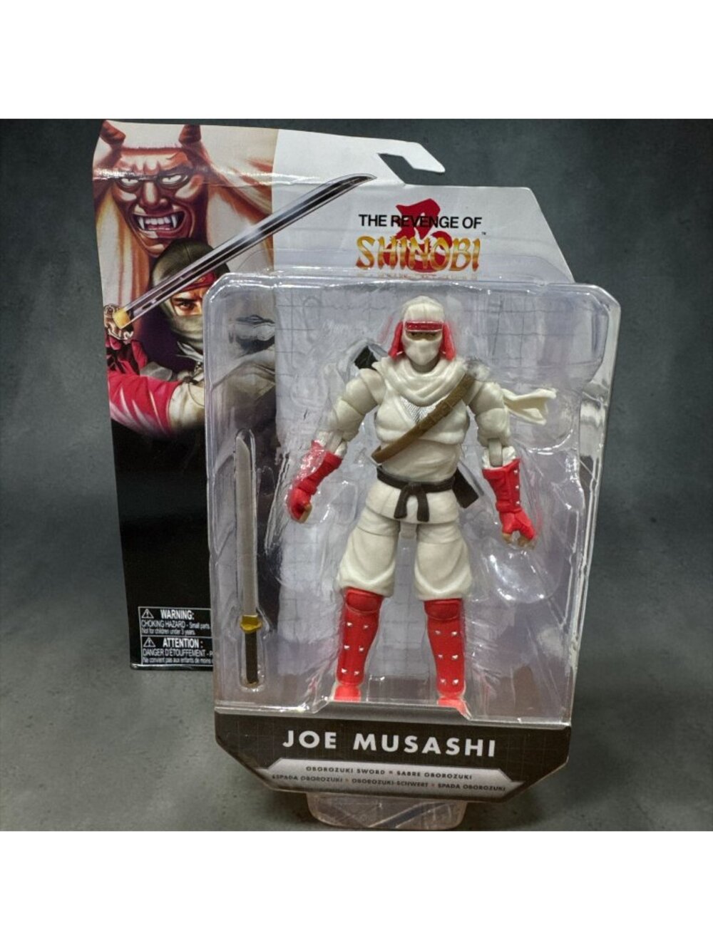 The Revenge Of Shinobi Joe Musashi Action Figure With Oborozuki Sword 28 Points